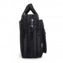 Men's Laptop Bag Briefcase Handbag Oxford Cloth Zipper Solid Color Quilted Daily Office & Career Black
