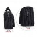 Men's Laptop Bag Briefcase Handbag Oxford Cloth Zipper Solid Color Quilted Daily Office & Career Black