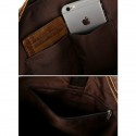 Men's Handbags Shoulder Messenger Bag Laptop Bag Briefcase Cowhide Belt Zipper Solid Color Daily Formal Office & Career Black Brown / Top Handle Bag