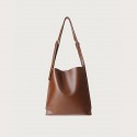 Women's Shoulder Bag PU Leather Solid Color Daily Black Brown