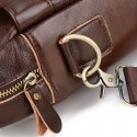 Men's Handbags Shoulder Messenger Bag Laptop Bag Briefcase Cowhide Belt Zipper Solid Color Shopping Daily Formal Brown / Top Handle Bag
