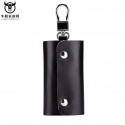 Men's Coin Purse Nappa Leather Solid Color Outdoor Daily