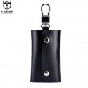 Men's Coin Purse Nappa Leather Solid Color Outdoor Daily