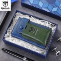 Men's Coin Purse Nappa Leather Cowhide Zipper