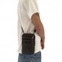 Men's Leather Bag Bum Bag Fanny Pack Coin Purse Mobile Phone Bag Cowhide Solid Color Daily Holiday Going out