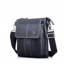 Men's Messenger Bag Shoulder Messenger Bag Crossbody Bag Nappa Leather Zipper Daily Office & Career Black Brown