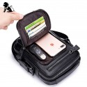 Men's Messenger Bag Shoulder Messenger Bag Crossbody Bag Nappa Leather Zipper Daily Office & Career Black Brown