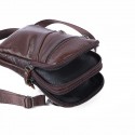 new men's large-capacity lanyard small pocket multi-function mobile phone bag wear belt mini leather tide factory wholesale