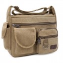 Men's Canvas Bag Messenger Bag Shoulder Messenger Bag Crossbody Bag Canvas Daily Outdoor Green Black Khaki Brown