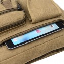 Men's Canvas Bag Messenger Bag Shoulder Messenger Bag Crossbody Bag Canvas Daily Outdoor Green Black Khaki Brown