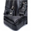 Men's Messenger Bag Shoulder Messenger Bag Crossbody Bag Cowhide Pattern / Print Solid Color Daily Office & Career Black Brown Coffee
