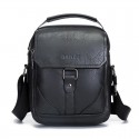 Men's Messenger Bag PU Leather Zipper Solid Color Daily Going out Office & Career 1403 brown 1403 Coffee 1403 black 1401 black