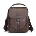 Men's Messenger Bag PU Leather Zipper Solid Color Daily Going out Office & Career 1403 brown 1403 Coffee 1403 black 1401 black