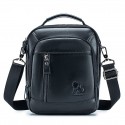 Men's Retro Leather Bag Handbags Crossbody Bag Cowhide Zipper Daily Office & Career Black Brown
