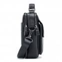 Men's Sling Bags Crossbody Bag Cowhide Zipper Vintage Daily Black Brown