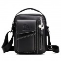 Men's Messenger Bag Shoulder Strap Shoulder Messenger Bag Crossbody Bag Cowhide Zipper Daily Office & Career Dark Brown Black Brown Coffee