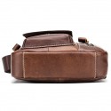 Men's Messenger Bag Shoulder Strap Shoulder Messenger Bag Crossbody Bag Cowhide Zipper Daily Office & Career Dark Brown Black Brown Coffee