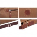 Men's Canvas Bag Messenger Bag Crossbody Bag Solid Color Daily Office & Career Black Dark Gray Coffee