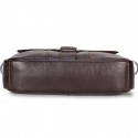 Men's Retro Handbags Crossbody Bag Top Handle Bag Nappa Leather Cowhide Zipper Solid Color Daily Office & Career Coffee