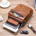 Men's Unisex 2022 Crossbody Bag Polyester Nappa Leather Zipper Plain Fashion Daily Outdoor Black Brown