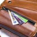 Men's Unisex 2022 Crossbody Bag Polyester Nappa Leather Zipper Plain Fashion Daily Outdoor Black Brown