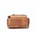 Men's Unisex Retro 2022 Crossbody Bag Nappa Leather Cowhide Vintage Fashion Daily Formal Outdoor Dark Brown Black Brown