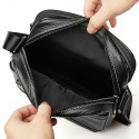 Men's Leather Bag 2022 Messenger Bag Crossbody Bag Genuine Leather Zipper Solid Color Casual Daily Office Black Brown