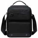 Men's Retro Handbags Crossbody Bag Oxford Cloth Polyester Zipper Solid Color Daily Going out Black Gray Army Green