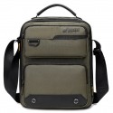 Men's Retro Handbags Crossbody Bag Oxford Cloth Polyester Zipper Solid Color Daily Going out Black Gray Army Green
