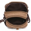 Men's Evening Bag 2022 Canvas Bag Crossbody Bag Canvas Zipper Solid Color Daily Outdoor Black Gray Army Green Khaki