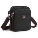 Men's Evening Bag 2022 Canvas Bag Crossbody Bag Canvas Zipper Solid Color Daily Outdoor Black Gray Army Green Khaki