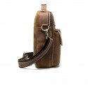 Men's Chain Bag Messenger Bag Crossbody Bag Cowhide Zipper Daily Going out Coffee