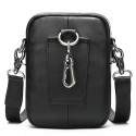 Men's Bum Bag Messenger Bag Sling Bags Fanny Pack Mobile Phone Bag Crossbody Bag Nappa Leather Cowhide Zipper Daily Black