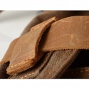 men canvas genuine leather big outdoor casual shoulder crossbody bag