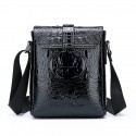 Men's 2022 Crossbody Bag PU Leather Daily Office & Career Blue Black Brown