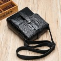 Men's 2022 Crossbody Bag PU Leather Daily Office & Career Blue Black Brown