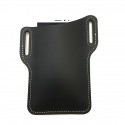 ekphero men vintage casual genuine leather 6.3/7.2 inch phone bag waist bag pouch leather belt bag purse