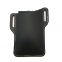 ekphero men vintage casual genuine leather 6.3/7.2 inch phone bag waist bag pouch leather belt bag purse