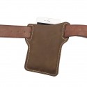 ekphero men vintage casual genuine leather 6.3/7.2 inch phone bag waist bag pouch leather belt bag purse