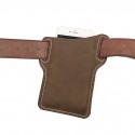 ekphero men vintage casual genuine leather 6.3/7.2 inch phone bag waist bag pouch leather belt bag purse