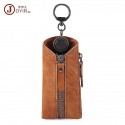 Men's Unisex Fanny Pack Cowhide Zipper Solid Color   key storage bag key bag