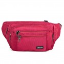 Unisex Bum Bag Fanny Pack Oxford Cloth Zipper Plain Daily Outdoor Black Army Green Red