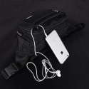 Unisex Bum Bag Fanny Pack Oxford Cloth Zipper Plain Daily Outdoor Black Army Green Red