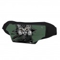 Unisex Bum Bag Messenger Bag Fanny Pack Canvas Zipper Daily Outdoor Blue Black Army Green Dusty Rose