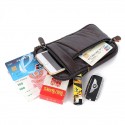 Men's 2022 Bum Bag Messenger Bag Mobile Phone Bag Messenger Bag Cowhide Zipper Plain Daily Date Black Coffee