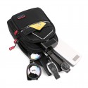 Men's Fanny Pack Sling Shoulder Bag Polyester Zipper Solid Color Daily Going out Black Gray Dark Blue