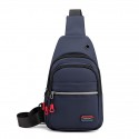Men's Fanny Pack Sling Shoulder Bag Polyester Zipper Solid Color Daily Going out Black Gray Dark Blue
