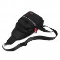 Men's Fanny Pack Sling Shoulder Bag Polyester Zipper Solid Color Daily Going out Black Gray Dark Blue