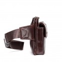 Men's Bum Bag Fanny Pack Wallet Mobile Phone Bag Nappa Leather Cowhide Zipper Daily Coffee
