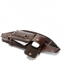 Men's Bum Bag Fanny Pack Wallet Mobile Phone Bag Nappa Leather Cowhide Zipper Daily Coffee